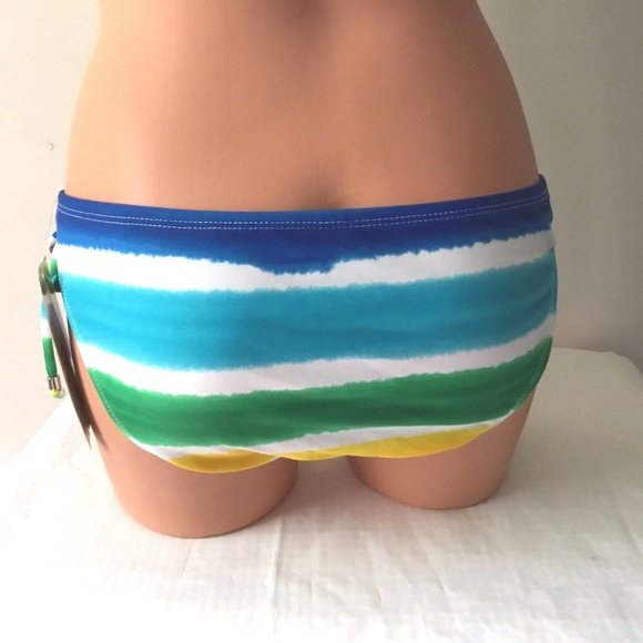 New Hobie Rainbow side tie Bikini Swim Bottom Size Small - Picture 2 of 2